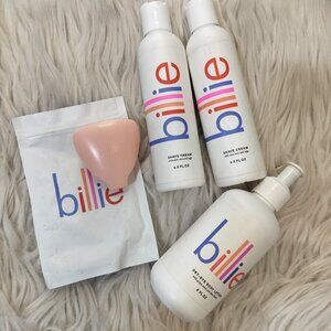 NWT Billie Shave Cream Dry-Bye Body Lotion Razor Travel Case Set
